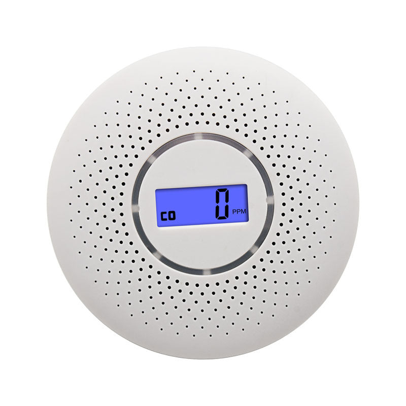 Alarme de fumaça e monóxido de carbono (CO) com aviso por voz para uso doméstico