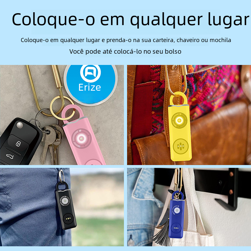 Chaveiro de Alarme Pessoal para Mulheres (Amazon Cross-Border)