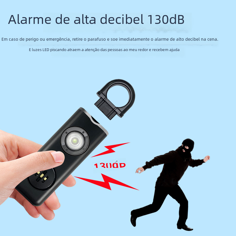 Chaveiro de Alarme Pessoal para Mulheres (Amazon Cross-Border)